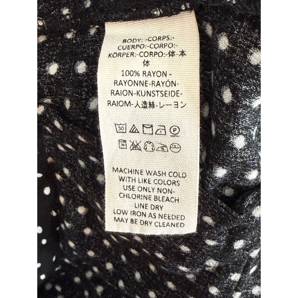 NWT Free People Magdalene High Waist Polka Dot Rayon Shorts Pocket 2 Black White - Picture 12 of 16
